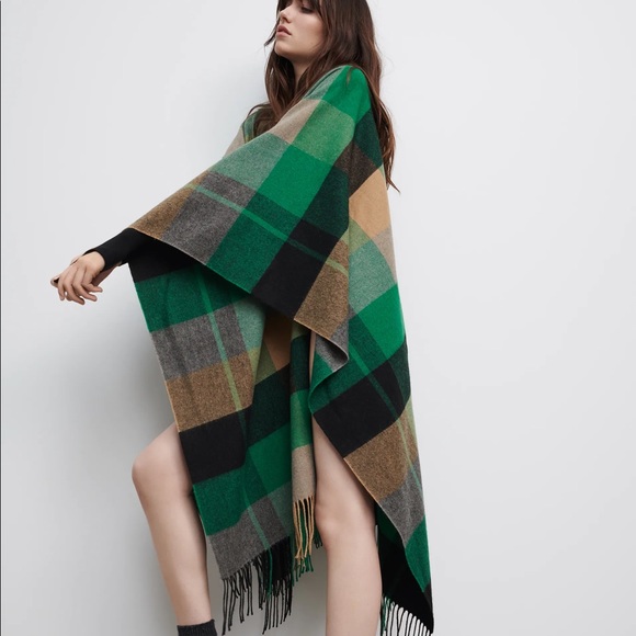 Zara plaid cape - Picture 2 of 15